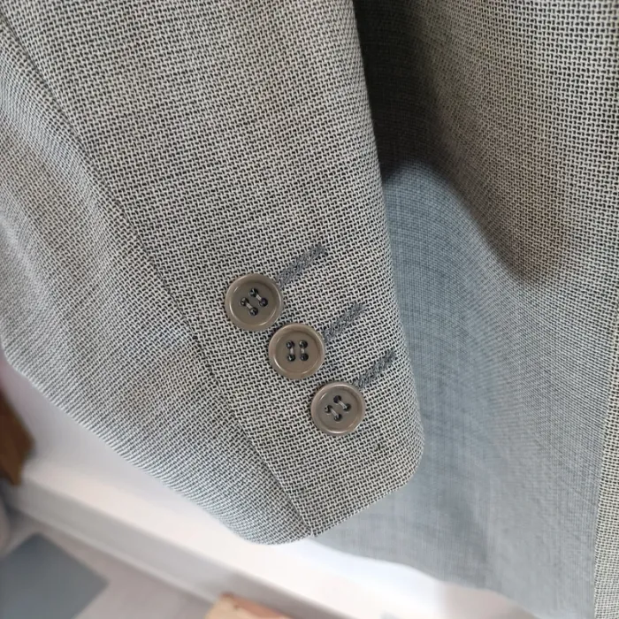 Veste de costume gris clair Saint Hilaire - Élégance classique taille 54 A468 - photo numéro 5