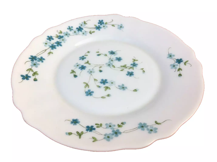 Années 1980 Assiette à dessert Arc Arcopal France Modèle Vénorica