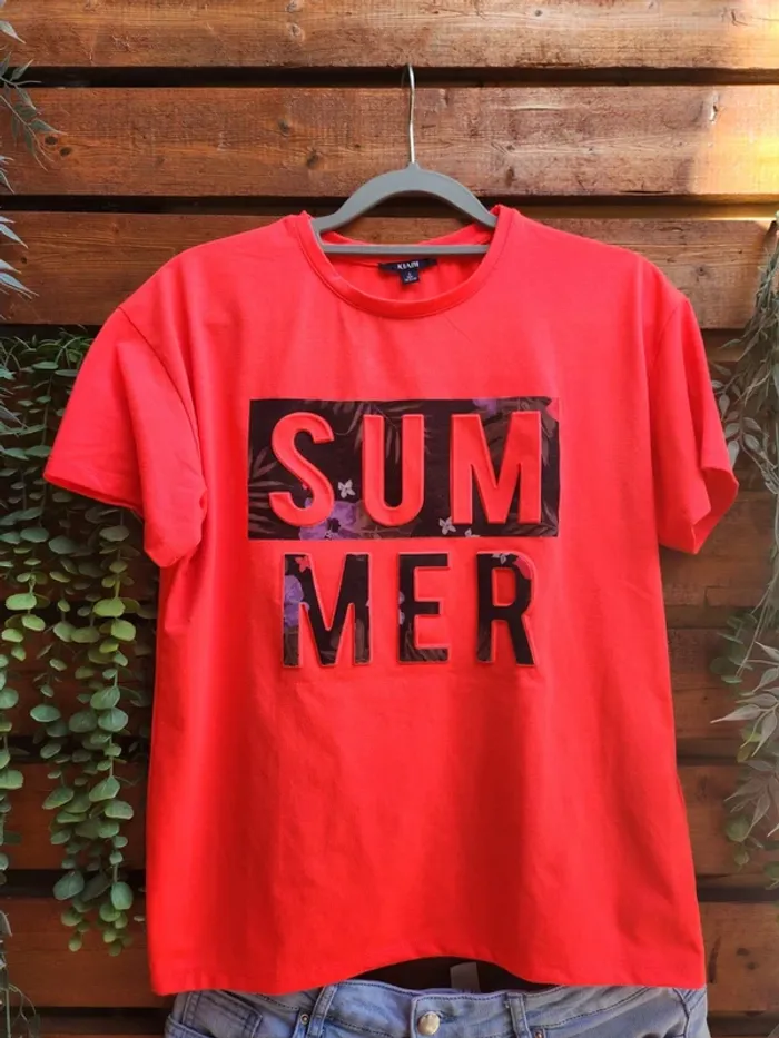 T-shirt ado fille KIABI 16 ans (S) Imprimé "SUMMER" - photo numéro 2