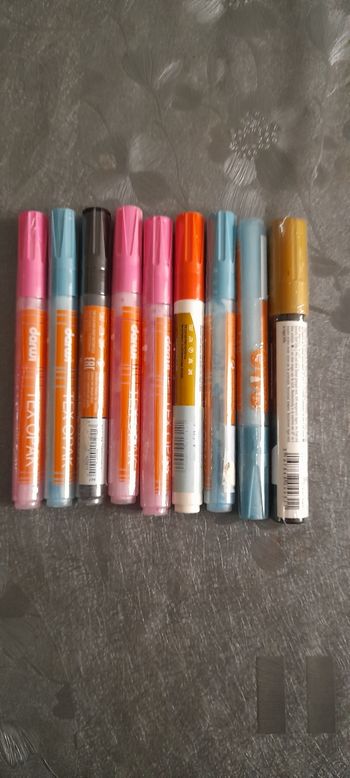 9 stylos pour textile