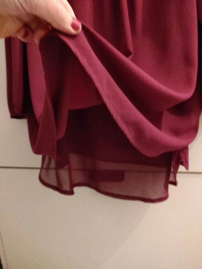 Blouse bordeaux taille 40 Damart - photo numéro 8