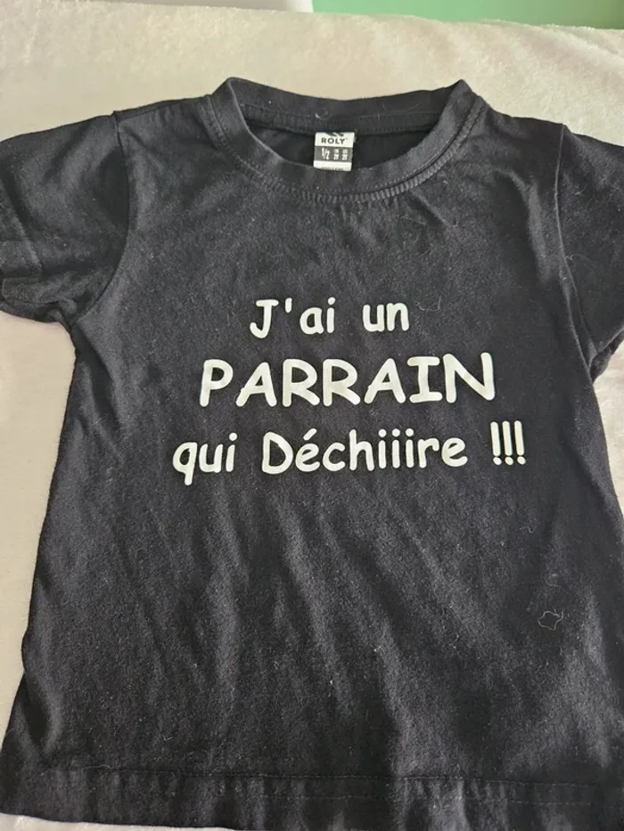 2 T-shirts à message 2 ans - photo numéro 2