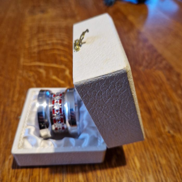 Rond de Serviette en Métal Argenté dans son coffret d'origine, Neuf jamais utilisé - photo numéro 6