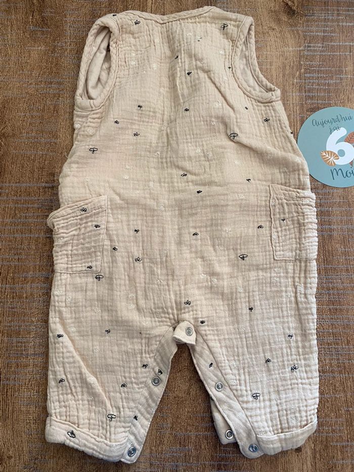 Combinaison en gaze de coton Vertbaudet taille 6 mois - photo numéro 4