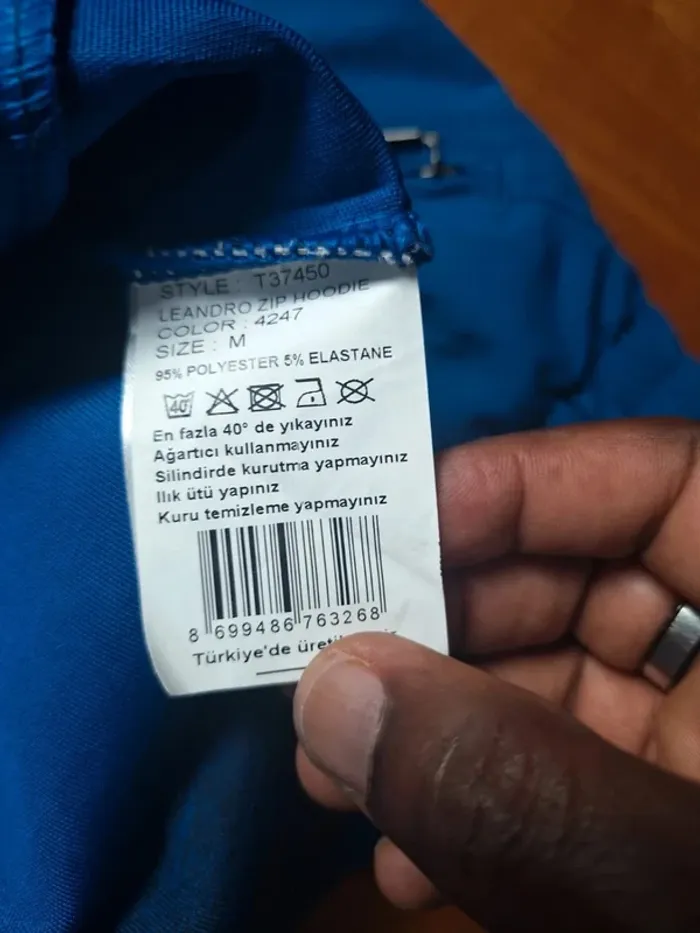 veste a capuche Hummel Leandro – bleu - taille M - brodé (595) - photo numéro 11