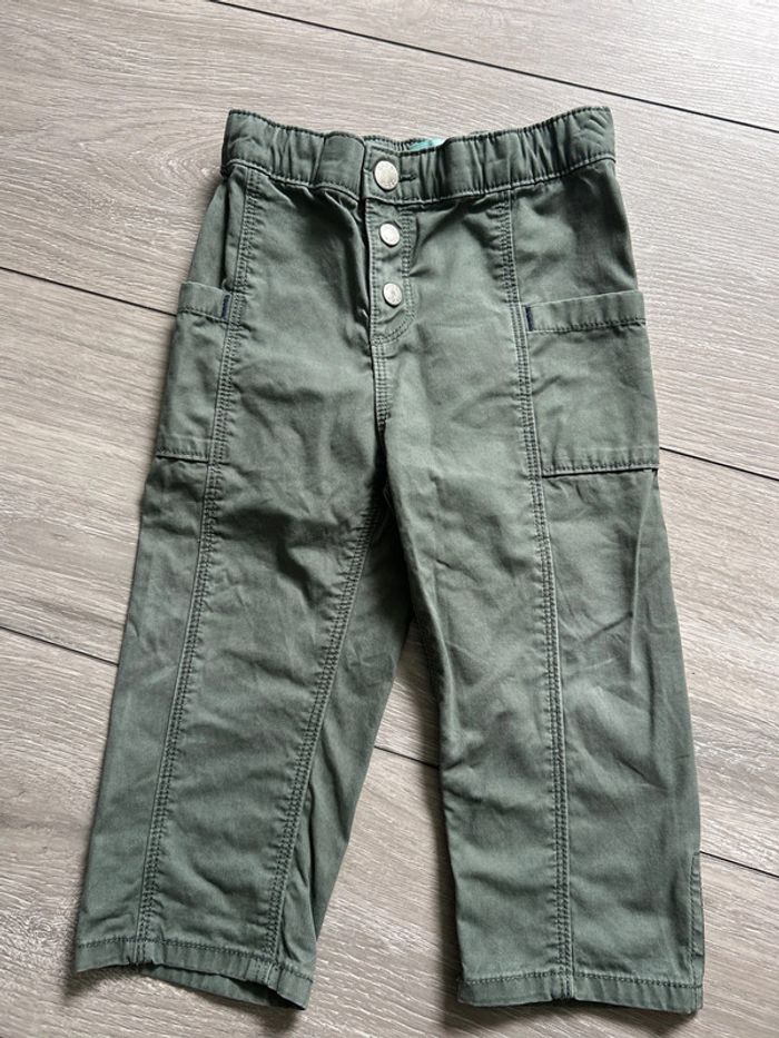 Pantalon fin kaki