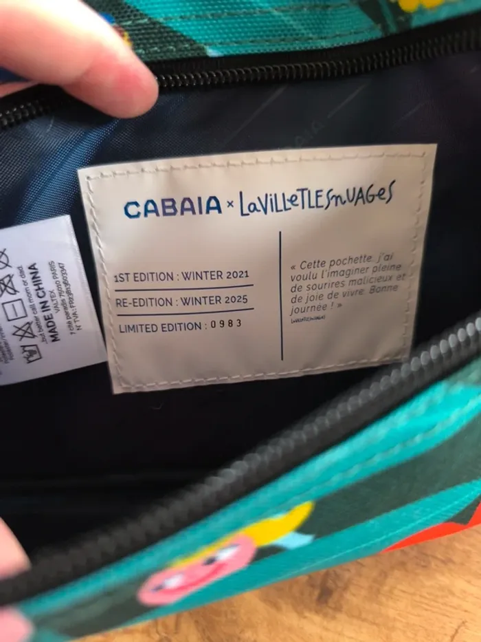 Pochette Neuve Cabaïa Édition Limitée La Ville et les Nuages Réédition 2025 - photo numéro 3