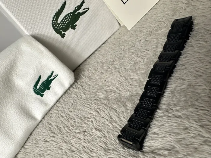 Bracelet Lacoste métropole noir - photo numéro 4