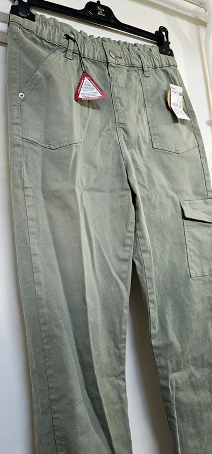 Pantalon Cargo Coton Elasthane Kiabi Taille 12 ans - photo numéro 2