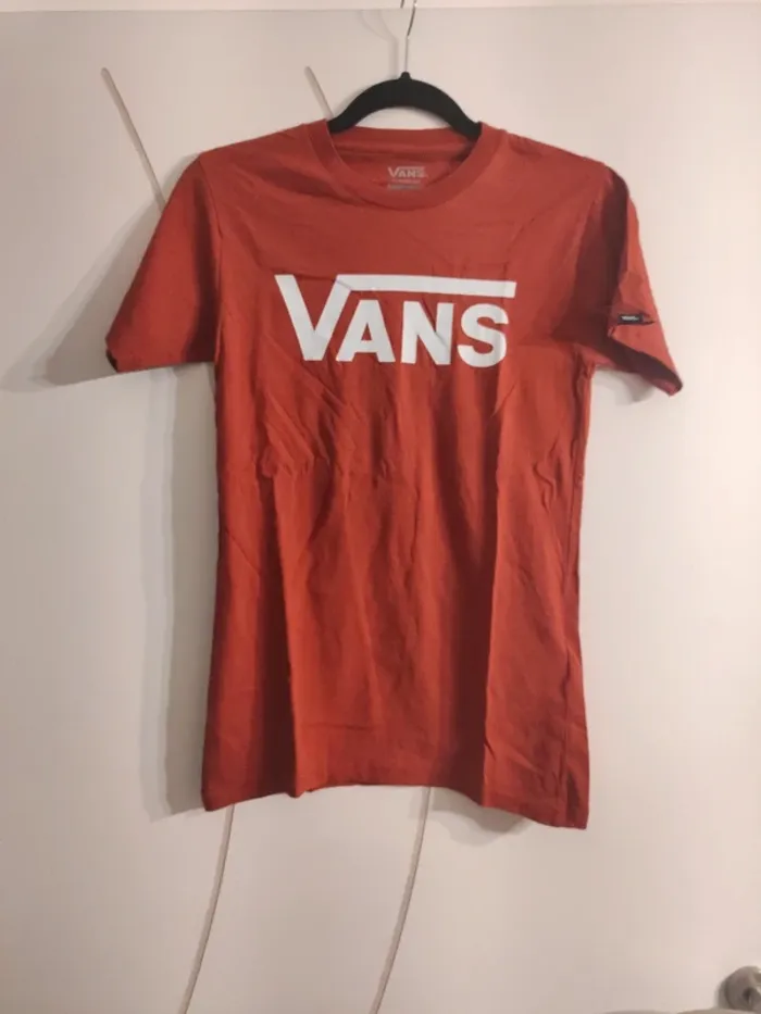 T-shirt marron Vans Taille S