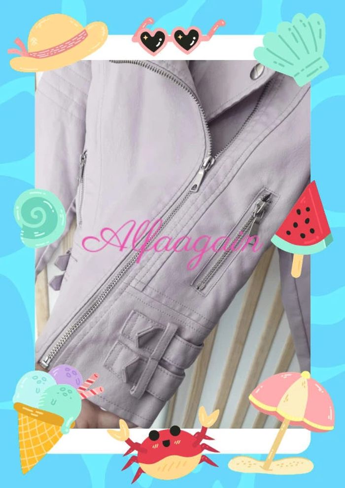 Veste perfecto mauve next 8ans neuf - photo numéro 4