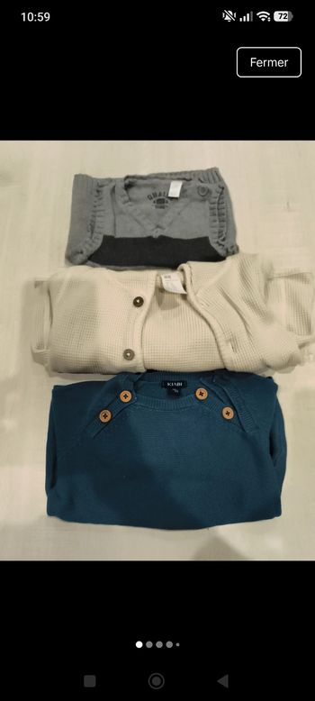 Pulle et veste bébé garçon 