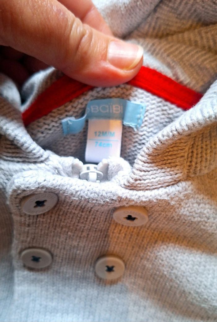 Gilet épais ou petite veste de printemps garçon obaïbi - photo numéro 3