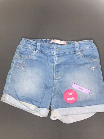Short en jeans 18mois