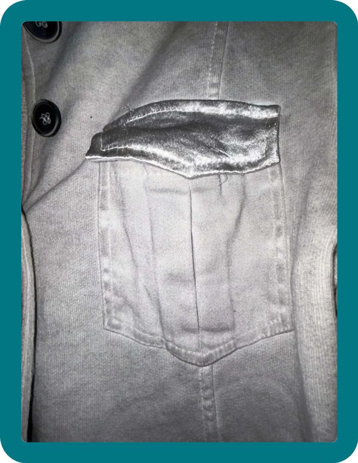 Veste gris clair L/XL Chantal B - photo numéro 3