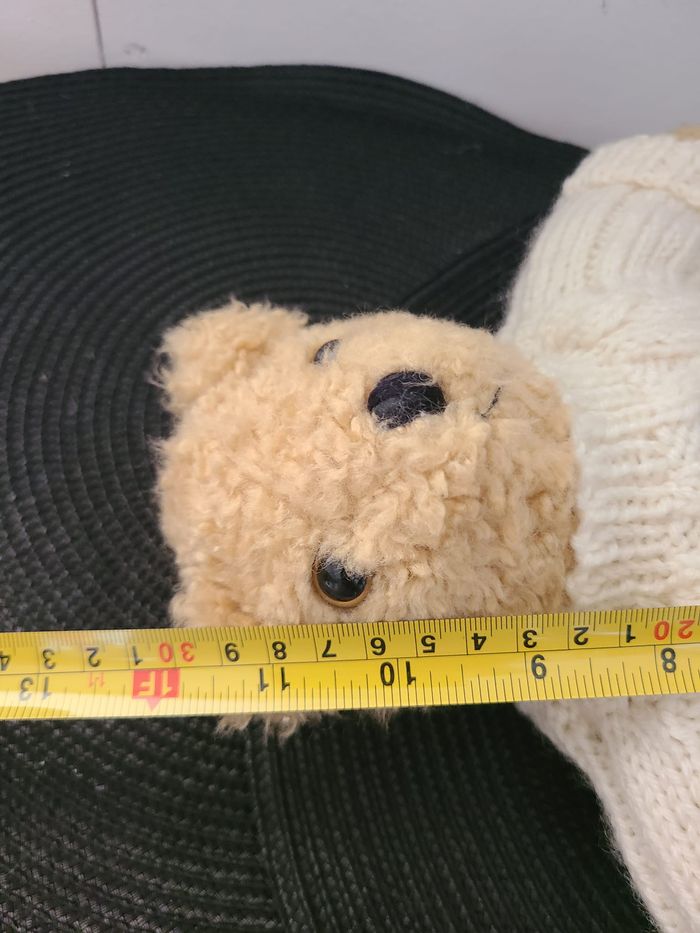 Ancien ours en peluche, ours de collection, peluche, nounours, style Teddy Bear, Vintage 62 - photo numéro 2