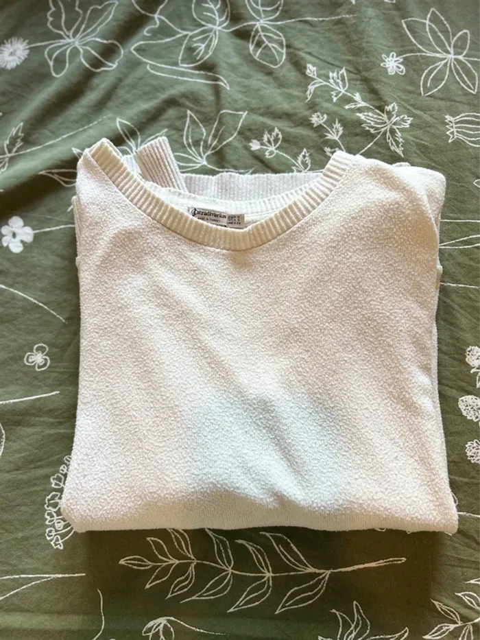 Pull stradivarius blanc