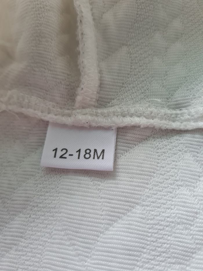 gilet capuche blanc fille 12/18 mois - photo numéro 7