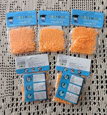 1000 perles à repasser oranges