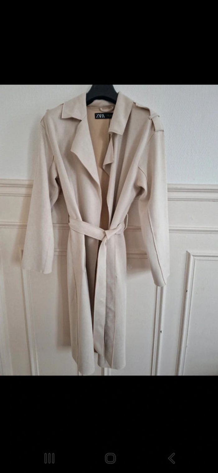 Trench Zara Beige T.XS - photo numéro 3
