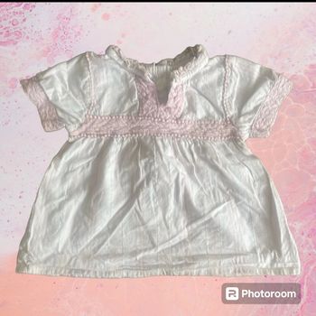 Blouse rose manches courtes