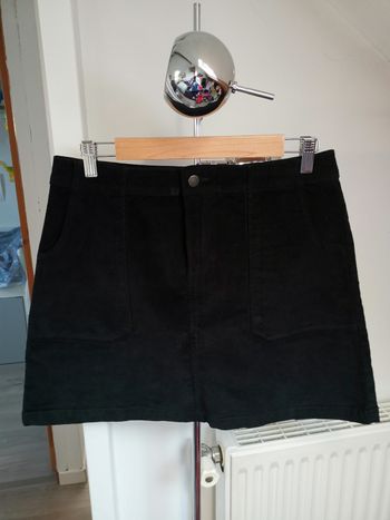 Jupe en velours noir Etam T40