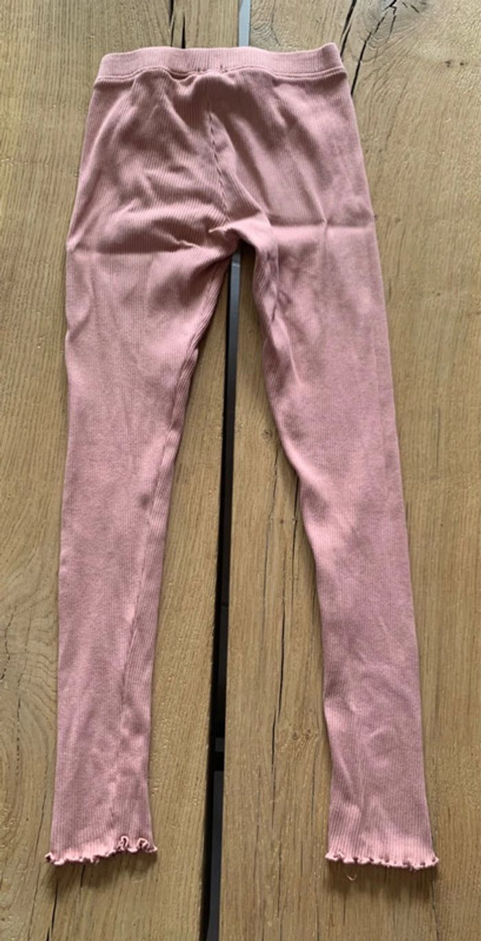Legging rose poudré effet côtelé fille 10 ans (138/143) Kiabi - photo numéro 2