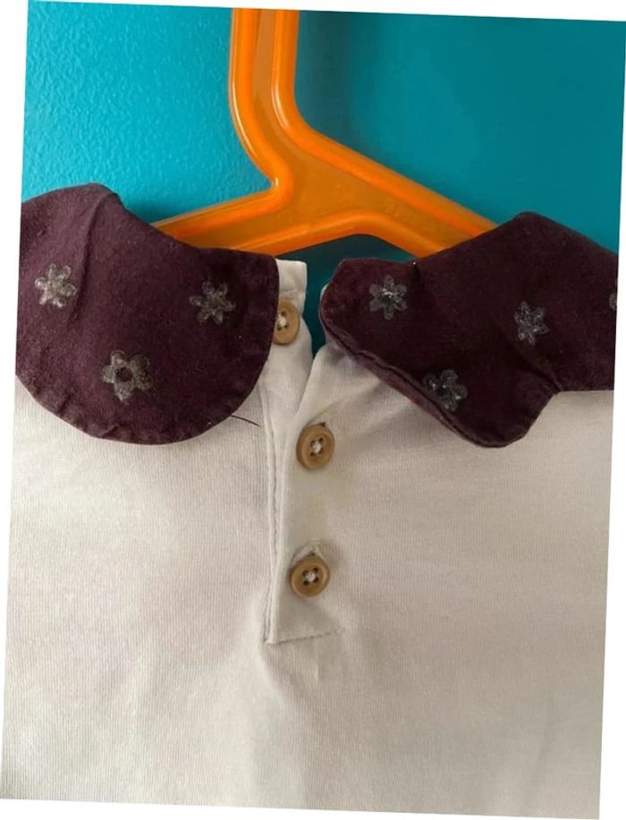 Joli t-shirt manches longues col Claudine 3 ans sergent major - photo numéro 5