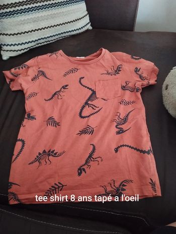 Tee shirt tape a l'oeil 8 ans