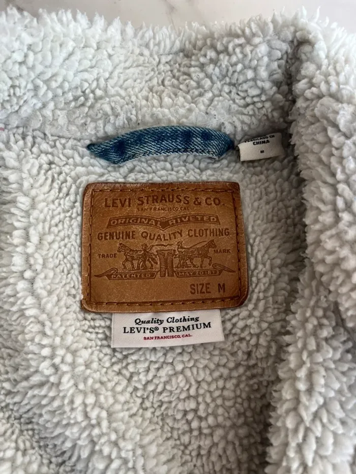 Veste en jeans aviateur Levi’s Homme M - photo numéro 2