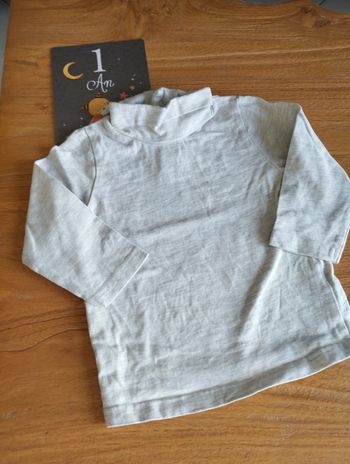 Maillot ml col roulé TAO 12 mois