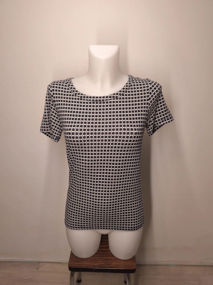 T-shirt Jones New-York Femme Taille XS noir-blanc