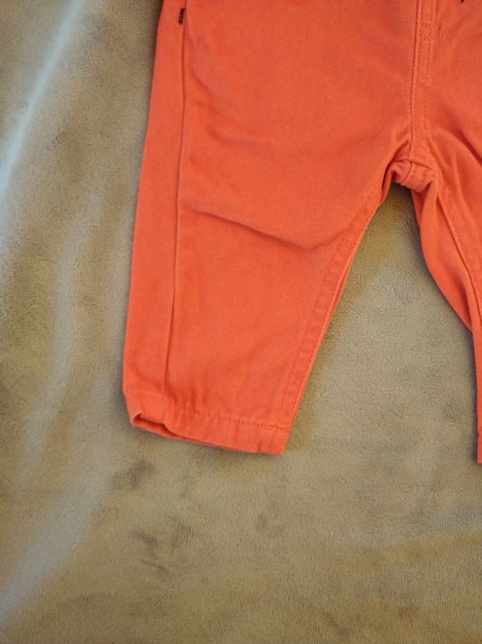 Pantalon style jeans orange Mickey Disney Baby 100% coton - photo numéro 4