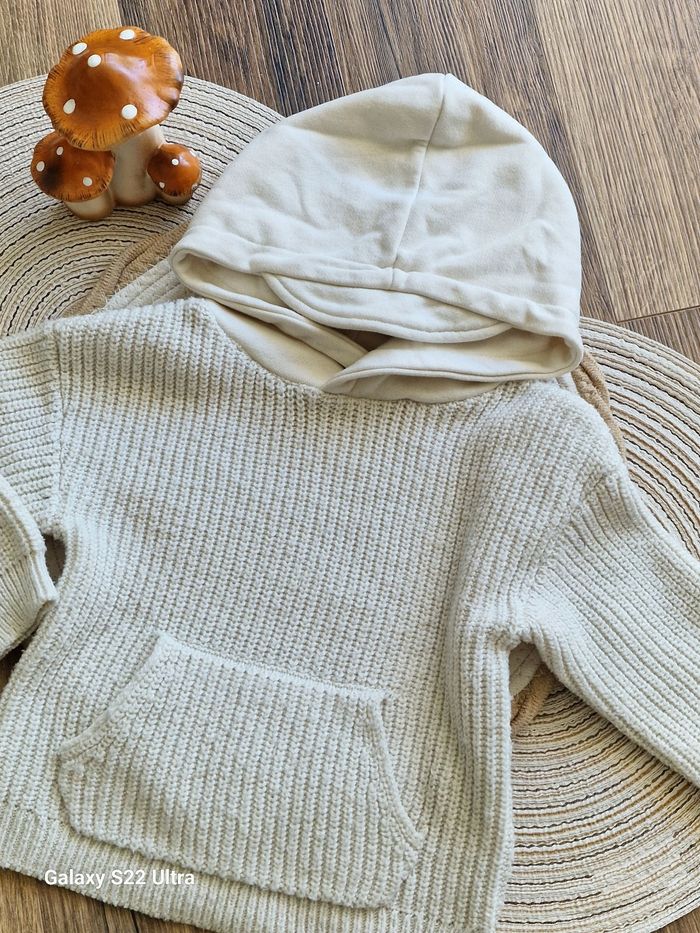 Sweat à capuche beige Kiabi – Taille 3 ans (90-97 cm) - photo numéro 2