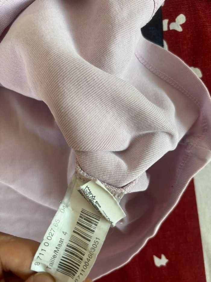 Armand Thierry taille 4 rose col V rose pale manche courte - photo numéro 9