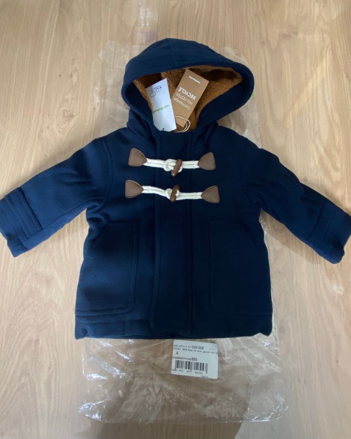 Duffle coat 6 mois neuf