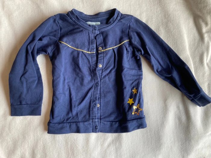 Veste étoiles mes petits cailloux 24 mois