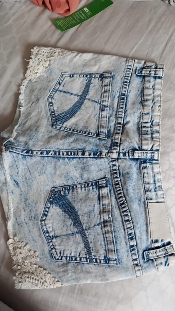 Short bleu taille 158 164 cm - photo numéro 4