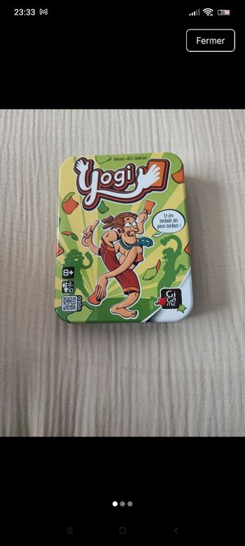 Jeux de société yogi.