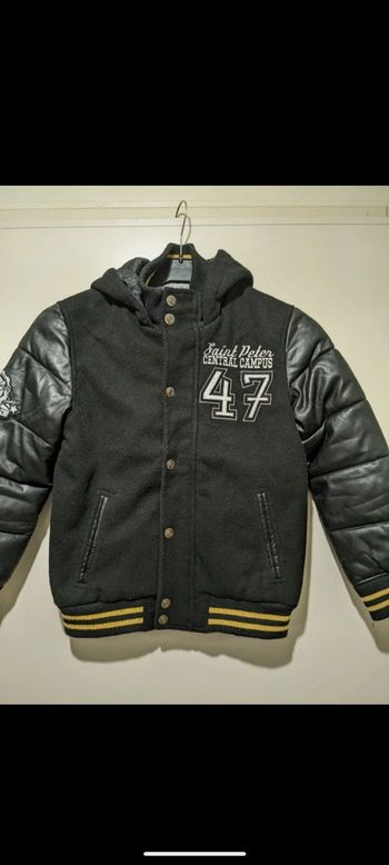 Blouson Teddy Blog by Gemo noir. Taille 10 ans