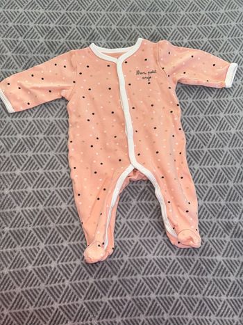 Pyjama fin rose - 3 mois - Mots D’enfants