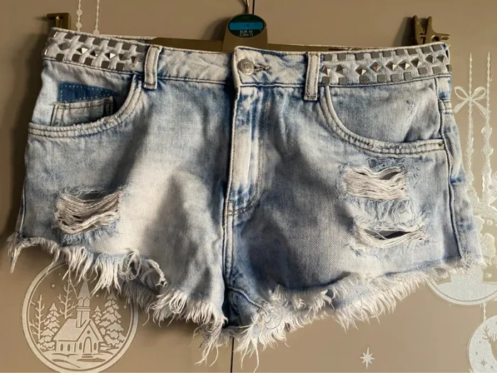 Short en jeans délavé - Zara - Taille 38