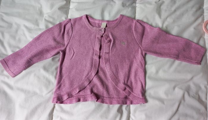 Gilet rose pailleté esprit - photo numéro 2