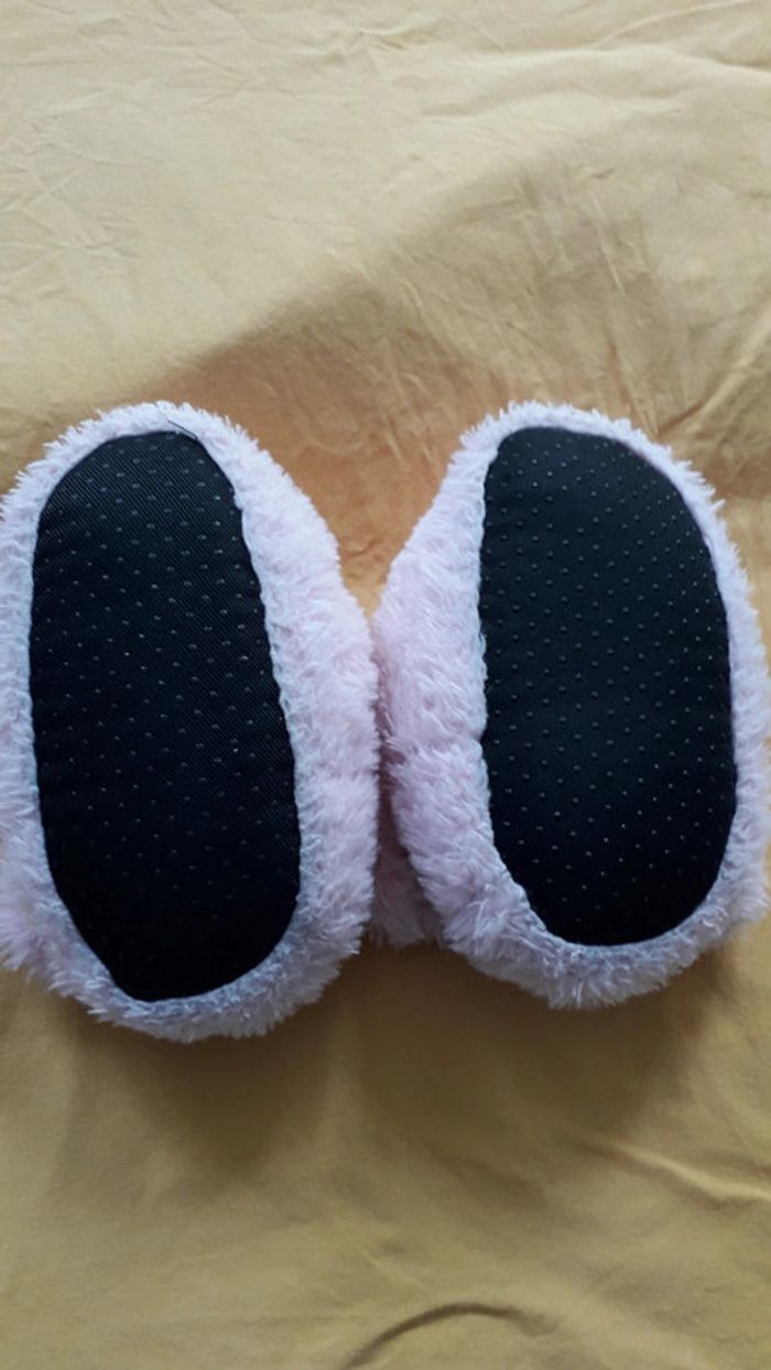 Chaussons pantoufles lapins roses - photo numéro 3