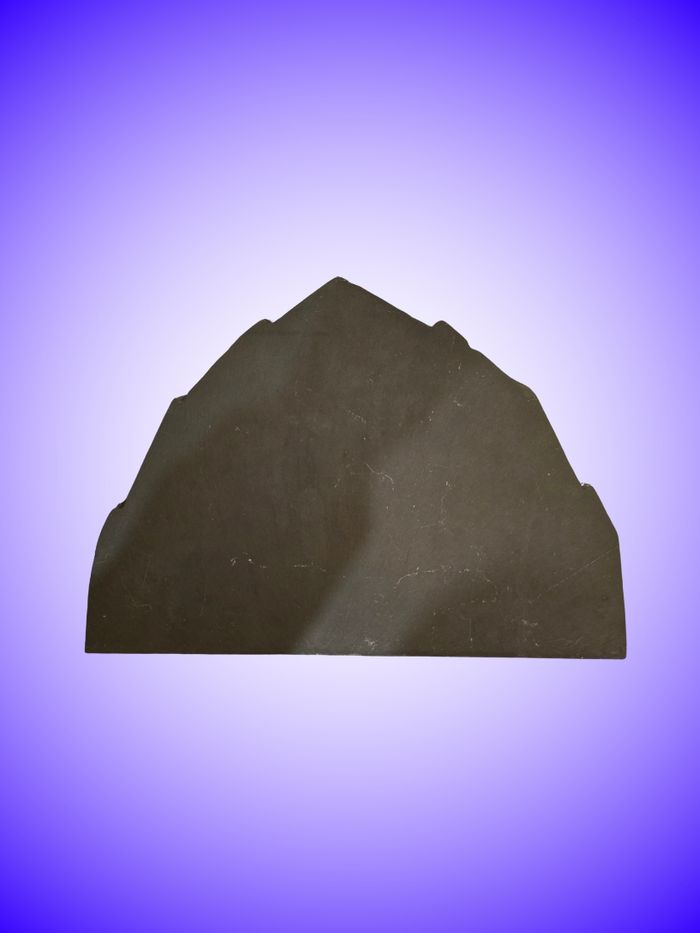 Décoration Murale Ardoise Naturelle – Scène Dauphins et Mer – Fait Main / Peinte – Bon État 
​ - photo numéro 2