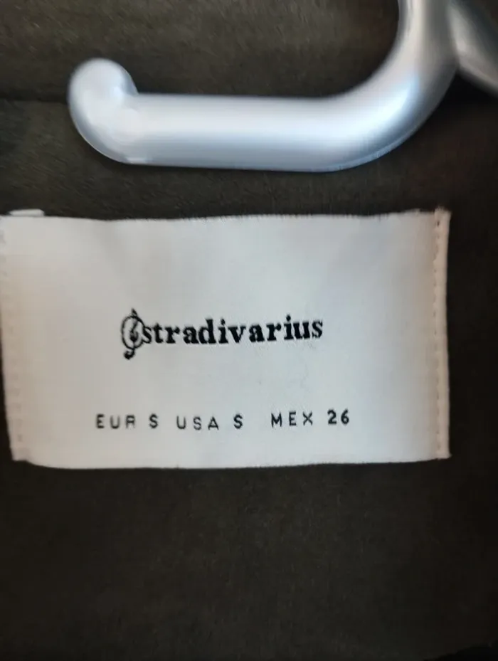 Veste perfecto kaki en suédine stradivarius S - photo numéro 3