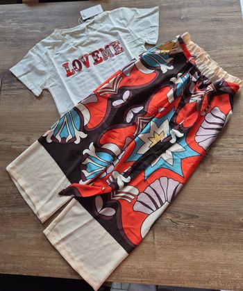Ensemble palazzo Tee-shirt 