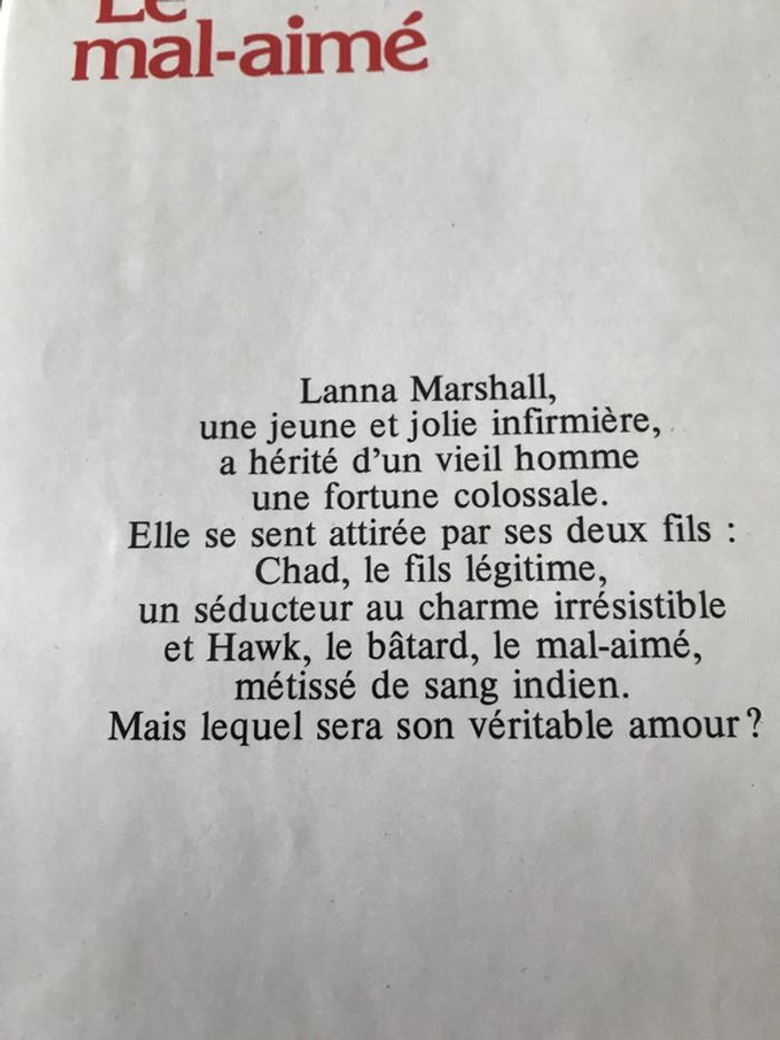 Livre Le mal aimé - photo numéro 3