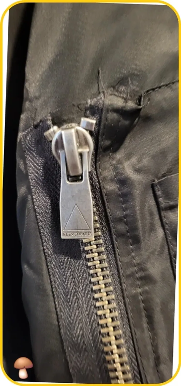 Bombers ElevenParis - Taille S - Noir - Logo brodé - photo numéro 6