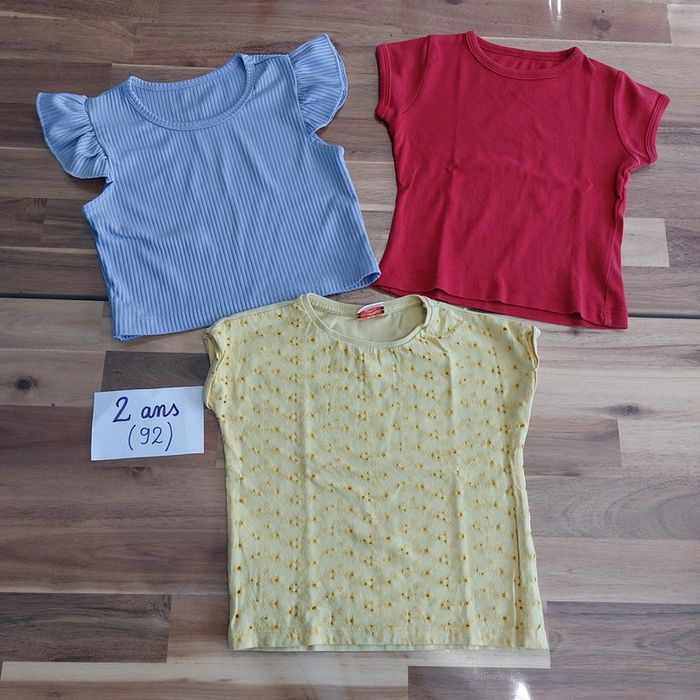 Lot de 3 t-shirt été fille 3 ans